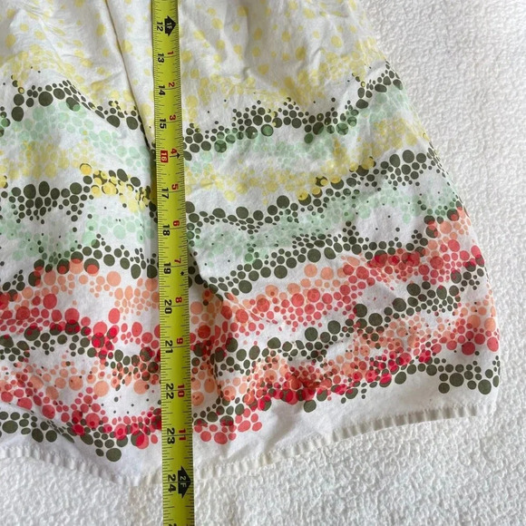 J.Jill Romantic Midi Skirt 6 Yellow Print Skirt Pleated Bohemian Cottagecore - Picture 8 of 9
